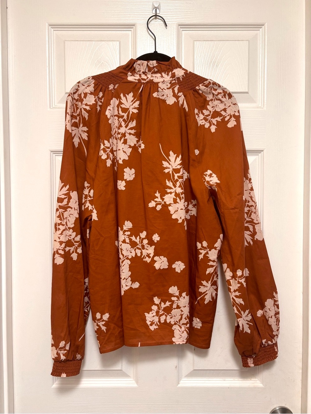 NWT Boden Erica Cotton Frill Top in Arabian Spice, Flecked Bunch - Picture 10 of 11